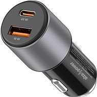 AlzaPower Car Charger P540 USB + USB-C Power Delivery šedá - Nabíječka do auta