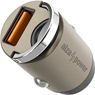 AlzaPower Car Charger M110 Fast Charge Mini stříbrná - Nabíječka do auta