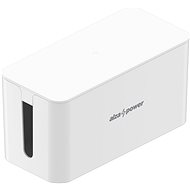 Organizér kabelů AlzaPower Cable Box Basic Small bílý - Organizér kabelů