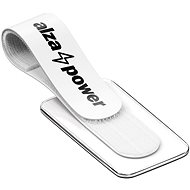 Cable Organiser AlzaPower VelcroStrap+ with Tag, 10pcs, White