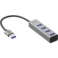 USB Hub AlzaPower AluCore USB-A (M) na 4× USB-A (F) vesmírně šedá - USB Hub