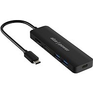 AlzaPower USB-C Dock Station 6v1 černý - Dokovací stanice