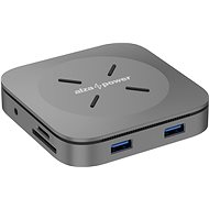 AlzaPower Metal USB-C Dock Cube 7in1 WF vesmírně šedá - Dokovací stanice