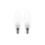 AlzaPower LED Essential Candle 5.5W (40W), 2700K, E14, 2-Pack - LED Bulb