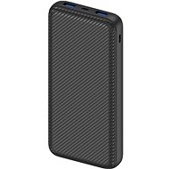 AlzaPower Carbon 20,000mAh Fast Charge + PD3.0 Black - Power Bank