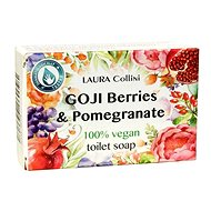 Laura Collini toaletní mýdlo Goji berries & pomegranate, 100% VEGAN - Tuhé mýdlo