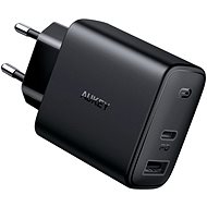 Aukey Swift Series 32W 2-Port USB + USB-C PD Charger Black - Nabíječka do sítě