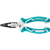 TOTAL-TOOLS Half-round straight pliers, 160mm, industrial - Pliers