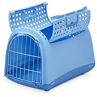IMAC Cabrio přepravka pro kočky a psy plastová modrá 50×32×34,5 cm - Přepravka pro psa