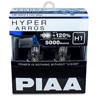 PIAA Hyper Arros 5000K H1 + 120% jasně bílé světlo o teplotě 5000K, 2ks - Autožárovka