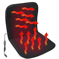 Compass  Heated Seat Cover 12V BLACK - Heated car seat