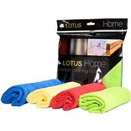 Lotus Microfiber towel 220gsm 4color in 1 pack 35x35 cm - Čisticí utěrka