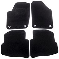 ACI textilní koberce pro ŠKODA Fabia 99-04  černé (pro kulaté příchytky) sada 4 ks - Autokoberce