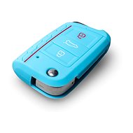 Ochranné silikonové pouzdro na klíč pro VW/Seat/Škoda novější generace, s vystřelovacím klíčem, barv - Obal na klíče od auta