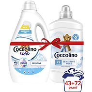 COCCOLINO Sensitive aviváž 1,8 l (72 praní) + Care Sensitive prací gel 1,72 l (43 praní)