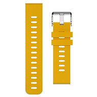 Alligator Watch 20mm Silicone Strap Mustard Yellow