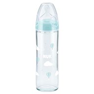 Kojenecká láhev NUK kojenecká láhev Love, 240 ml - skleněná, modré balóny - Kojenecká láhev
