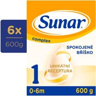 Kojenecké mléko Sunar Complex 1 počáteční kojenecké mléko, 6× 600 g - Kojenecké mléko