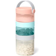 Skip Hop Coral/Teal Travel Food Container Set 3 Pcs - Food Container Set