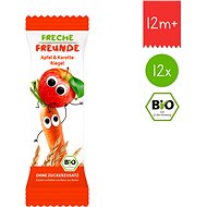 Freche Freunde BIO Ovocná tyčinka - Jablko a mrkev 12× 23 g - Dětská tyčinka