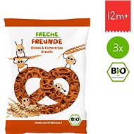 Freche Freunde BIO Špaldové preclíky s cizrnou 3× 75 g - Sušenky pro děti
