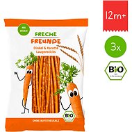 Freche Freunde BIO Špaldové tyčinky s mrkví 3× 75 g - Sušenky pro děti