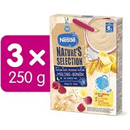 NESTLÉ BL Mléčná kaše Pšenično-ovesná kaše na dobrou noc - Malina Banán 3× 250 g - Mléčná kaše