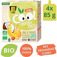 VITABIO Ovocné BIO kapsičky Cool Fruits kokos, hruška, banán a acerola 4× 85 g - Kapsička pro děti