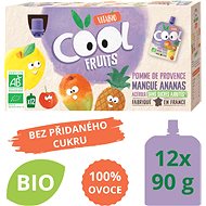 VITABIO Ovocné BIO kapsičky Cool Fruits jablko, mango, ananas a acerola 12× 90 g - Kapsička pro děti