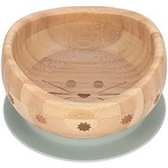 Lässig  Bowl Bamboo Wood Little Chums cat - Dětská miska