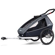CROOZER KID FOR 1 PLUS Vaaya 2v1 Graphite Blue 2020 - Dětský vozík za kolo