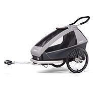 CROOZER KID FOR 1 Keeke 2v1 Stone Grey 2020 - Dětský vozík za kolo