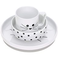 Lässig Dish Set Porcelain Little Chums cat - Dětská jídelní sada