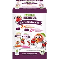 Freche Freunde BIO MIX - Krupice s jablkem, jahodou, malinou a broskví 4× 100 g - Kapsička pro děti