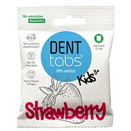 DentTabs dětská zubní pasta v tabletách bez fluoridu jahoda 125 ks - Zubní pasta