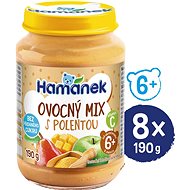 HAMÁNEK Ovocný mix s polentou 8× 190 g - Příkrm