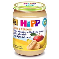 HiPP BIO Jablka a banány s dětskými keksy od uk. 4.-6. měsíce, 190 g - Příkrm