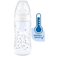 NUK FC+ Lahev s kontrolou teploty 300 ml - bílá - Kojenecká láhev