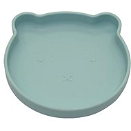 Bo Jungle Silicone Plate with Suction Cup Bear Pastel Blue - Plate
