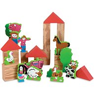 EDUSHAPE měkké hrací kostky farma - Kreativní hračka