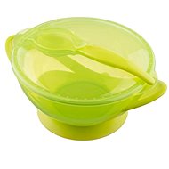 AKUKU bowl with suction cup and spoon, green