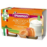 Příkrm PLASMON dezert bezlepkový jogurt a meruňka 2× 120 g, 6m+