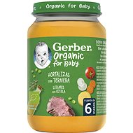 GERBER ORGANIC dětský příkrm zelenina s telecím masem 190 g