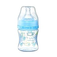 BabyOno antikoliková láhev se širokým hrdlem, 120 ml - modrá - Kojenecká láhev