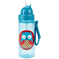 SKIP HOP Zoo hrnek s brčkem PP bez PVC a BPA Sova 385 ml, 12 m+ - Dětský hrnek