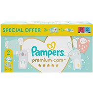 PAMPERS Premium Care dárkový box vel. 2 (136 ks) + ubrousky Aqua Pure 48 ks - Jednorázové pleny