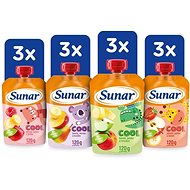 Sunar Cool ovocná kapsička mix příchutí III 12× 120 g - Kapsička pro děti