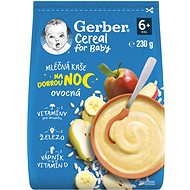GERBER Cereal mléčná kaše Dobrou noc ovocná 230 g - Mléčná kaše