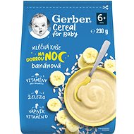 GERBER Cereal mléčná kaše Dobrou noc banánová 230 g - Mléčná kaše