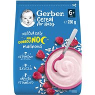 GERBER Cereal mléčná kaše Dobrou noc malinová 230 g - Mléčná kaše